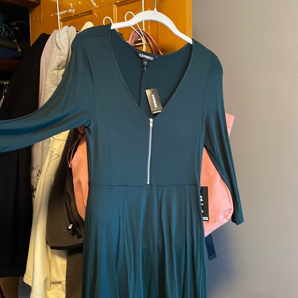 hunter green dress